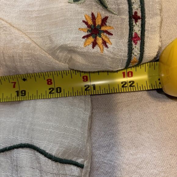 Renvy Dress Sz LG Embroidered Cottage Core‎ Flowy Knee Length - Picture 6 of 8